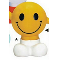 Yellow Rubber Smiley Face Bank w/ Arms & Legs